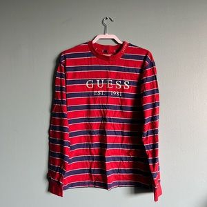 Guess Long Sleeve Striped T Shirt